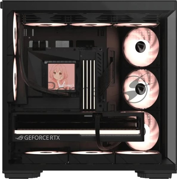 Компьютерный корпус Formula Crystal Z7 PA черный без БП ATX 5x120мм 1xUSB3.0 1xUSB3.1 audio bott PSU