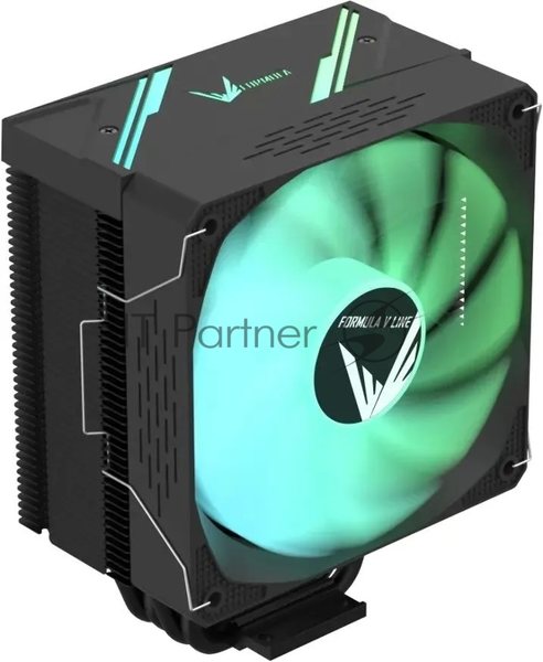 Устройство охлаждения(кулер) Formula Ice Burg ARGb Soc-AM5/AM4/1200/1700/1851 черный 4-pin 17-34dB Al+Cu 170W 552gr Ret (ICE BURG ARPW 4P BK)