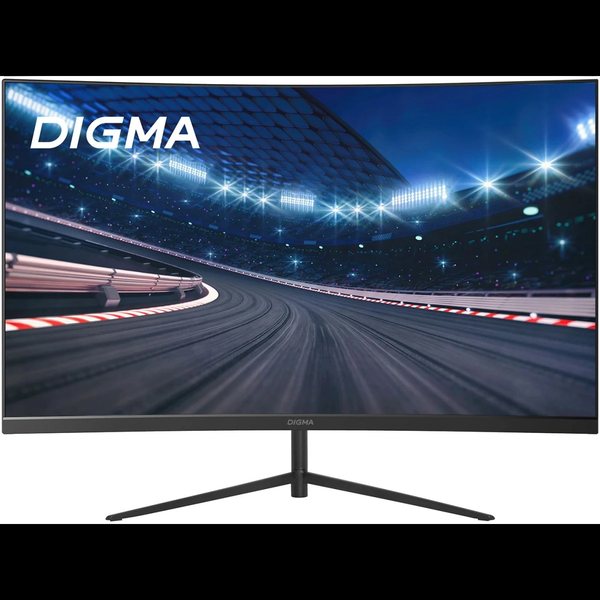 Монитор 27" Digma Overdrive 27A511F VA 1920x1080, 200 Гц, 12 мс, 16:9, 250 кд/м², HDMI 2.1, DP, 3.5 Jack, FreeSync, G-Sync, изогнутый экран, черный