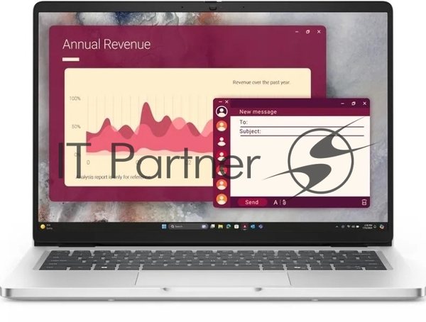 Ноутбук DELL 14 Pro Core Ultra 5 235U 14,0" FHD+ (1920 x 1200) IPS,AG,300 nit, 16GB DDR5 (1x16GB) 512GB SSD Intel Arc graphics,3cell,Backlit,FPR,2y,W11Pro/English KB/Eng