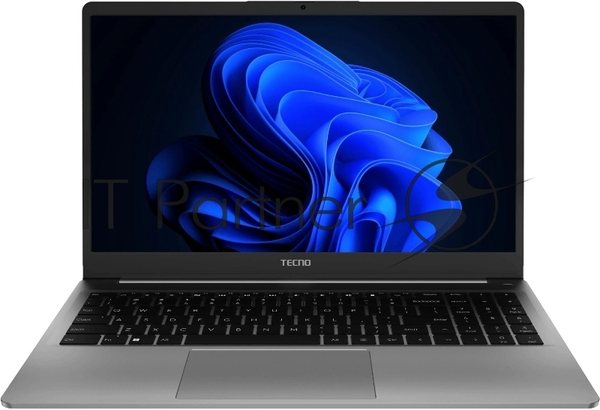 Ноутбук Tecno MegaBook K15SDA Ryzen 5 7430U 16Gb SSD 512Gb AMD Radeon Graphics 15.6" IPS FHD (1920x1080) Windows 11 Home grey WiFi BT Cam 6060mAh (71005000257)