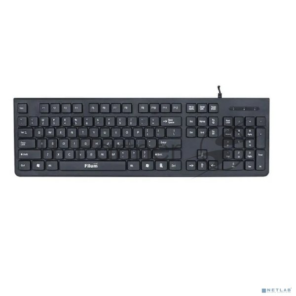 Клавиатура Filum FL-KB20 проводная, USB Type-A, чёрный