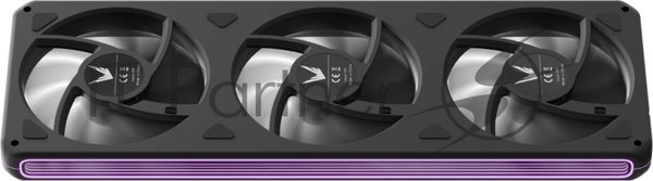 Вентилятор для корпуса Formula V Line AIR FUSION 3 BK REVERSE, 360x120x28мм, ARBG 3pin + PWM 4pin, 500-1800 RPM, 37.83 DBA MAX, HYDRO BEARING