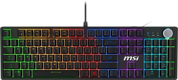 Клавиатура MSI Forge GK320 проводная, USB Type-A, чёрный