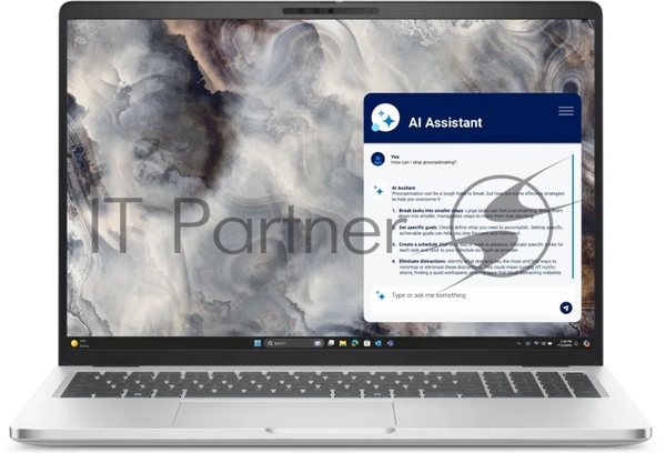 Ноутбук Dell Pro 16 Plus Core Ultra 5 235U 16Gb SSD512Gb Intel Graphics 16" IPS FHD+ (1920x1200) Linux grey WiFi BT Cam (PRO14PL-5658)