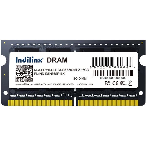 Оперативная память Indilinx, DDR5, 16GB (1x16GB), 5600 MHz, CL46, SO-DIMM