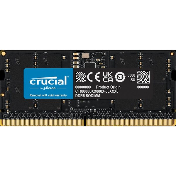 Оперативная память Crucial Classic, DDR5, 16GB (1x16GB), 5600 MHz, CL46, SO-DIMM