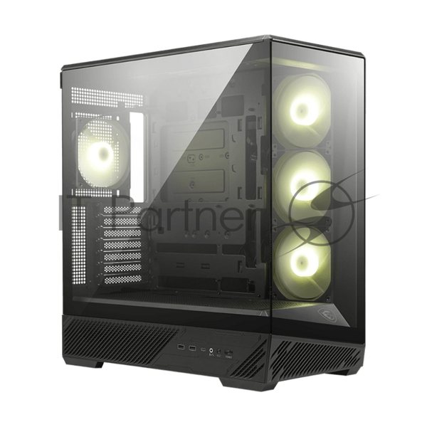 Компьютерный корпус MSI MAG PANO 130R PZ 2xUSB 3.2 Gen 1, 1xUSB 3.2 Gen2 Type-C, 3x120мм ARGB Reverse Blade Fan, 1x120мм ARGB Fan, 1 to 3 Fan PWM Splitter, Tempered Glass Window