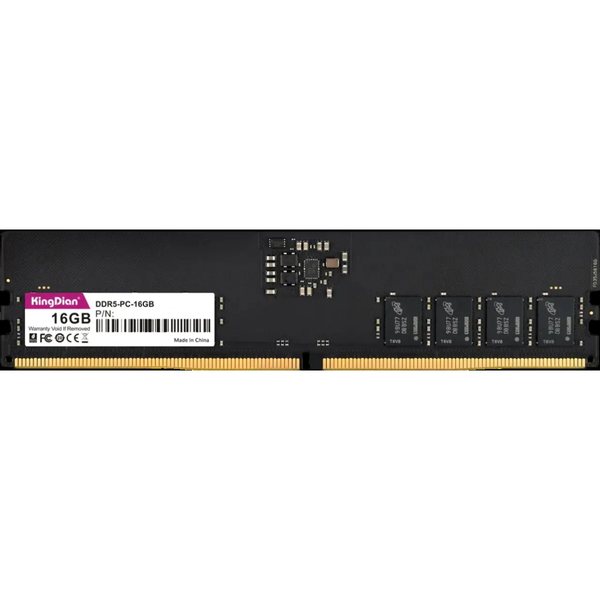 Оперативная память KingDian, DDR5, 16GB (1x16GB), 5600 MHz, CL46, без радиатора