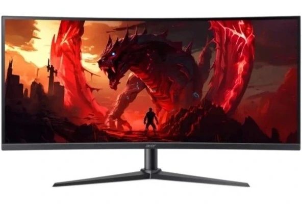 Монитор 34" Acer Nitro XZ340CURJ0bmiiphx VA 3440x1440, 120 Гц, 1 мс, 21:9, 250 кд/м², 2xHDMI, DisplayPort, изогнутый экран, Flicker Free, Low Blue Light, черный