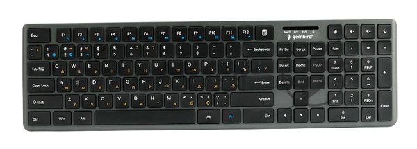 Клавиатура Gembird KBW-8460 беспроводная, Bluetooth, радиоканал, чёрный