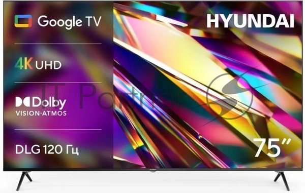 Телевизор Hyundai 75" H-LED75BU7011 черный LED 4K UHD 60Hz Smart TV 2GB/16GB