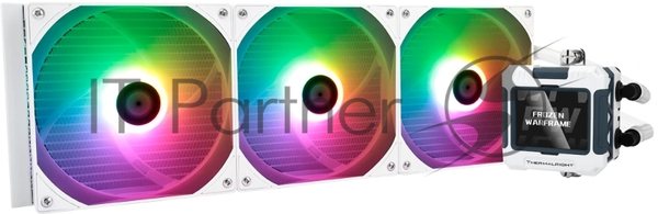 Водяное охлаждение для процессора Thermalright Frozen Warframe 420 ARGB (420мм, LED, White, ARGB/Fans: 3x140мм, 88.7CFM, 29.8dBA, 1750RPM/Pump height 60мм, 23dBA, 3000RPM, Rad thickness 27мм/S: 1851, 1700, 1200, 115X, 2011, 2066, AM5, AM4)