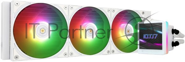 Водяное охлаждение для процессора Thermalright Grand Vision 360 (360mm, LED, White, ARGB/Fans: 3x120mm, 80.45CFM, 29.4dBA, 2150RPM/Pump height 72.5mm, 6400RPM, Rad thickness 27mm/S: 1700, 1200, 1851, 115X, 2011, 2066, AM5, AM4)