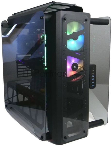 Корпус без блока питания Raijintek ENYO, Full-Tower, TG, no fans, 4xUSB-A 3.0, SSI-EEB, E-ATX, ATX, mATX, mITX Black