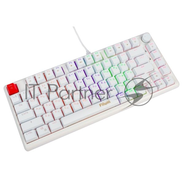 Клавиатура Filum FL-GKBM15 проводная, USB Type-C, белый