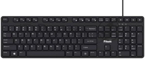Клавиатура Filum FL-KB15 проводная, USB Type-A, чёрный
