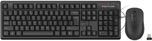Комплект клавиатура+мышь A4Tech FStyler FG1200S беспроводной, USB, чёрный