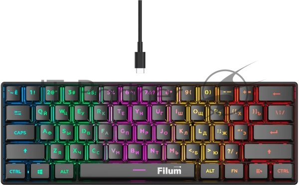 Клавиатура Filum FL-GKBM10 проводная, USB Type-A, чёрный