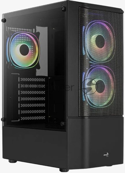 Корпус ATX Aerocool/Formula Quantum Mesh-G-BK-v3 4710562758580 черный, без БП, USB 3.0, 2*USB 2.0, HD Audio
