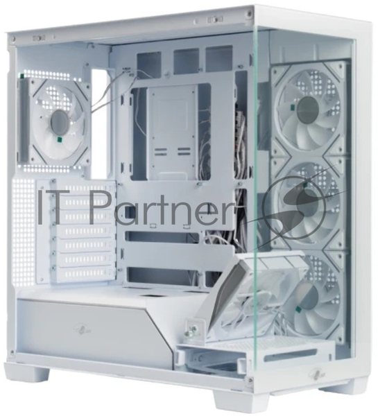 Корпус eATX Eurocase M9 Max-Fish tank M9 MAX 2ARGB 3_0_2 WHITE белый