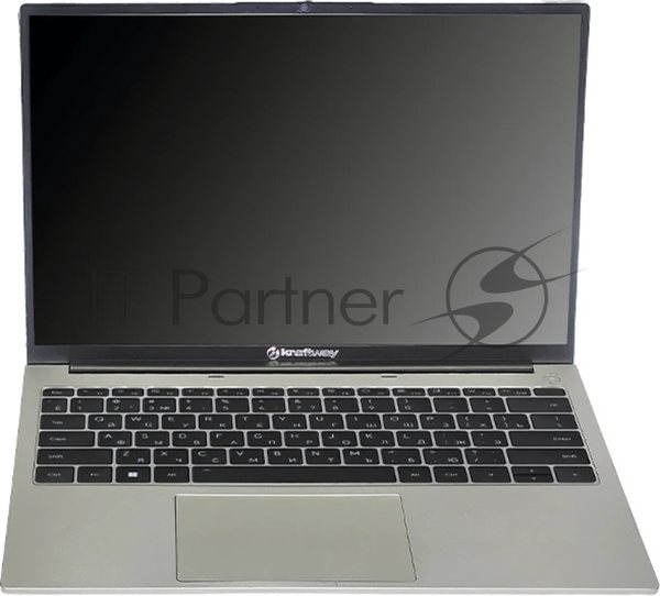 Ноутбук Kraftway KraftBook 14" OLED (1920x1200) IPS 400cd,Core i5-1235U,8Gb DDR4-3200,256Gb SSD(2),Wi-Fi 6+BT,Metal case,web,2хUSB,2xUSB-C,HDMI,RJ45,1.45kg,Grey,noOS, 1г МИНПРОМТОРГ (МПТ)