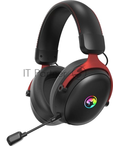 Гарнитура Marvo HG9076W Tactic X Pro чёрный, беспроводная + проводная, радиоканал, до 12 ч, подсветка, совместимость с PS5, Xbox