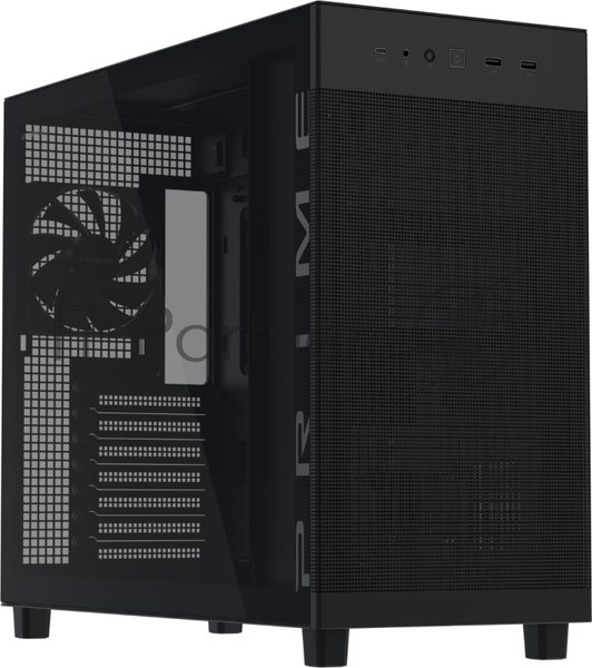 Корпус ASUS Prime AP303 TG, Midi-Tower, чёрный, 1 x 120 мм