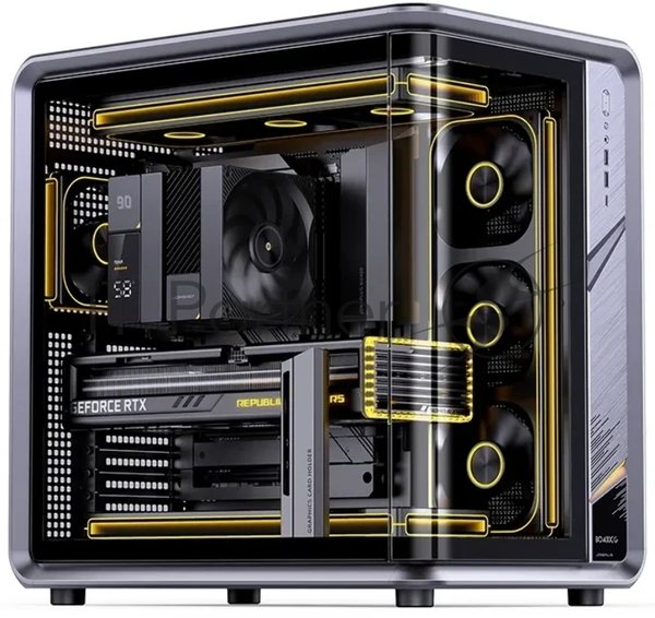 Корпус Jonsbo Jonsplus BO400CG, Midi-Tower, серый