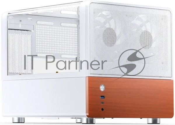 Корпус Jonsbo V12, Micro-Tower, белый, 2 x 120 мм