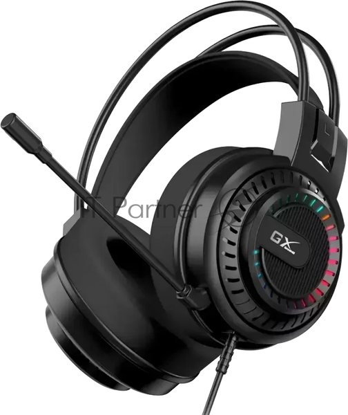 Гарнитура Genius HS-GX570U чёрный, проводная, USB, подсветка