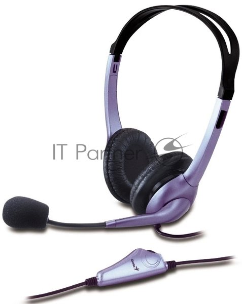 Гарнитура Genius HS-04S фиолетовый, проводная, USB-C/jack