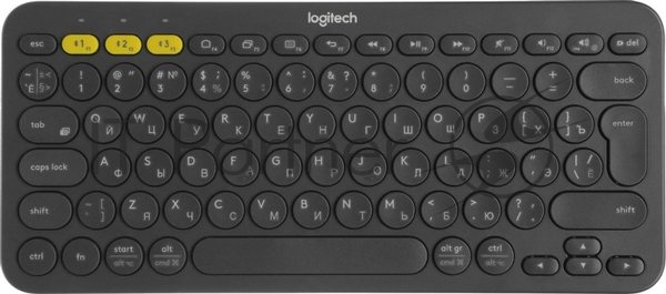 Клавиатура Logitech K380 беспроводная, Bluetooth, серый