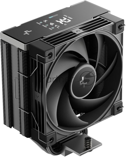 Кулер для процессора DEEPCOOL AK400 G2 DIGITAL NYX LGA1851/1700/1200/115X/AM5/AM4 (12шт/кор, TDP 220W, PWM, Fan 120mm, 4 тепл. трубки, черный) RET