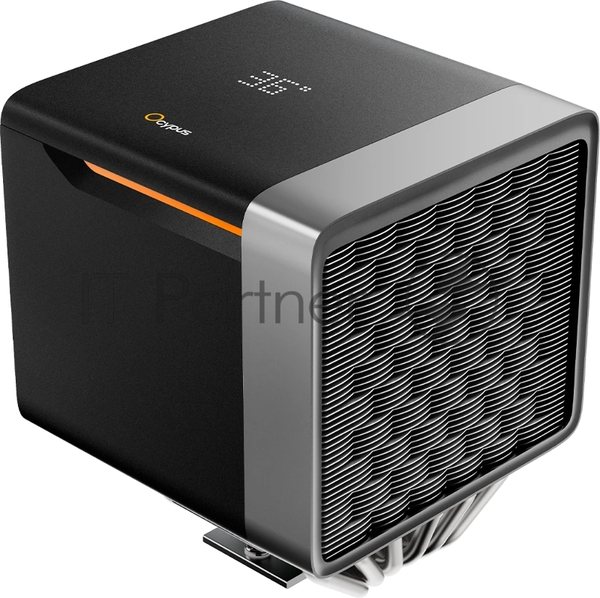 Кулер для процессора CPU Cooler Ocypus Delta A62 EX BK Digital (250W, 4-pin PWM, LED temp., 160mm, Al/Cu, 6x6mm, 2x120mm, 70CFM, 31dBA, 1800RPM, S: 1851/1700/1200/115X, AM5/AM4, black)