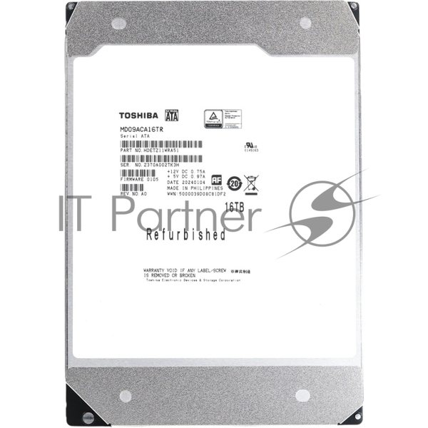 Жесткий диск HDD Toshiba MD09 16Tb 7200rpm SATA III 512Mb 3.5"