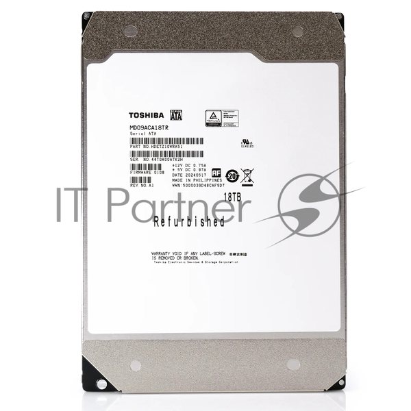 Жесткий диск HDD Toshiba MD09 18Tb 7200rpm SATA III 512Mb 3.5"