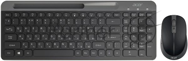 Комплект клавиатура+мышь Acer OCC402 беспроводной, USB, 1600 DPI, чёрный