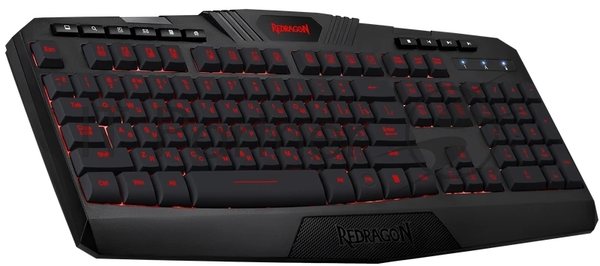 Клавиатура Redragon Harpe Wireless гибридная, USB Type-A, радиоканал, чёрный