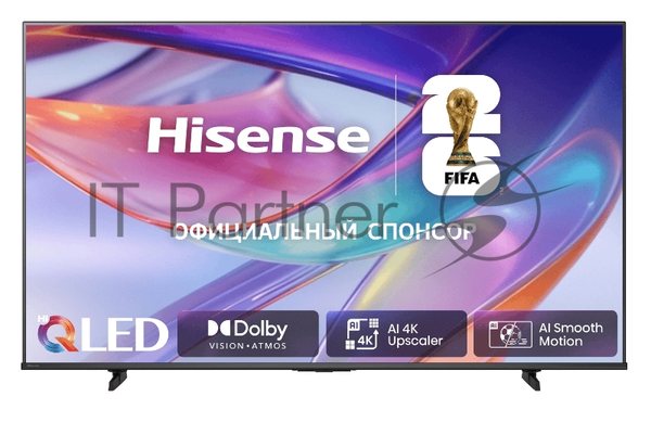 Телевизор Hisense 85" 85E7S черный 4K UltraHD 3840x2160 QLED Smart TV