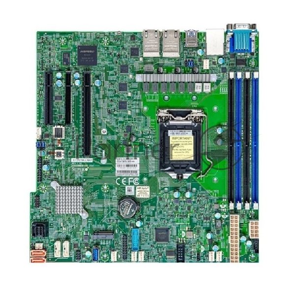Материнская плата Supermicro X12STH-LN4F, LGA1200, Intel C256, 4xDDR4, 8xSATA, 1xM.2, 1xPCIe 4.0 x16, 2xPCIe 4.0 x4, 1xPCIe 3.0 x4, 1xVGA, 4x 1Gb LAN, 2xUSB 3.2 Gen1, 2xUSB 2.0, microATX