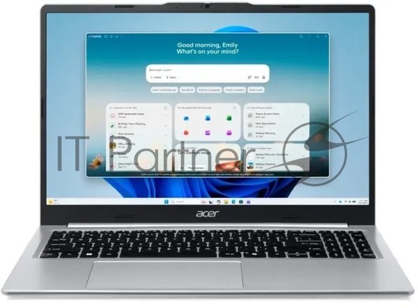 Ноутбук ACER Aspire Lite AL15-49P-R4JA/15.6"/IPS/AMD Ryzen 7 7730U/8192Mb/512Gb SSD/AMD Radeon Graphics/NoOS/серебристый/1.5kg