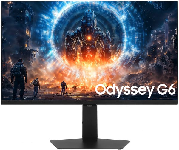 Монитор 27" Samsung Odyssey G6 S27FG606EI Fast IPS 2560x1440, 350 Гц, 1 мс, 16:9, 350 кд/м², HDMI, DisplayPort, HDR, Flicker Free, Low Blue Light, черный