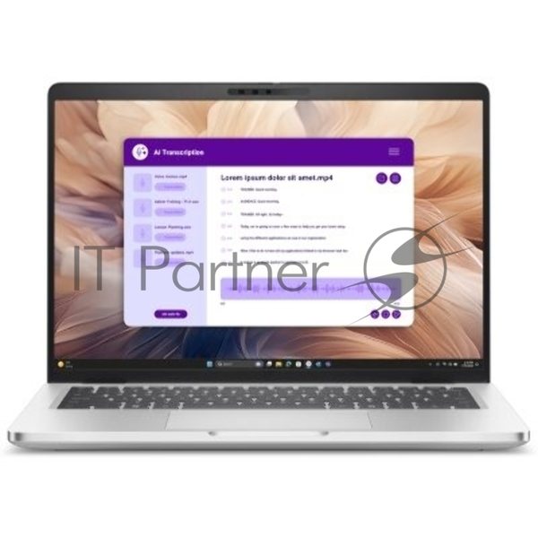 Ноутбук Dell Pro 14 Plus/14.0"/IPS/Intel Core Ultra 5 236V/16GB/512GB SSD/Intel Arc graphics/Linux/серебристый/1.4kg