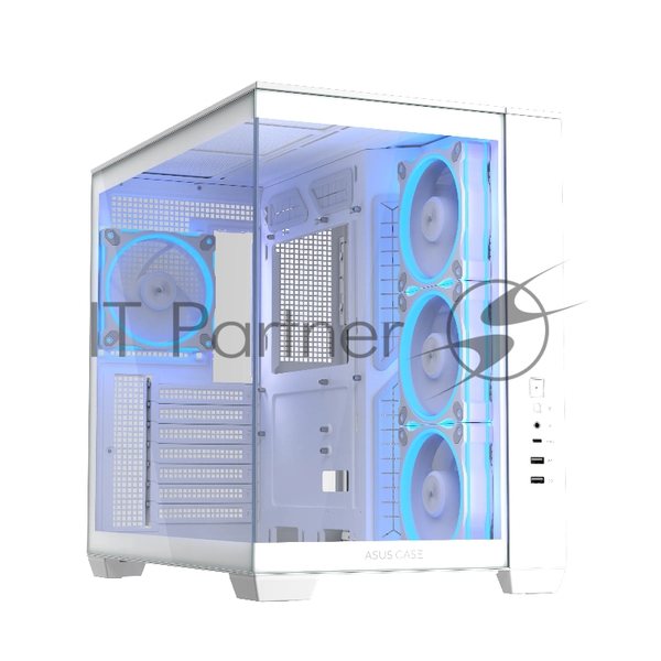 Корпус ASUS A32 Plus, Midi-Tower, белый, 4 x 120 мм