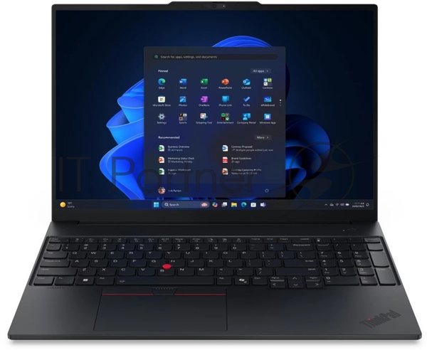 Ноутбук Lenovo ThinkPad E16 GEN 3/16"/IPS/Intel Core Ultra 5 225H/16GB/512GB SSD/Intel Graphics/noOS/черный/1.63