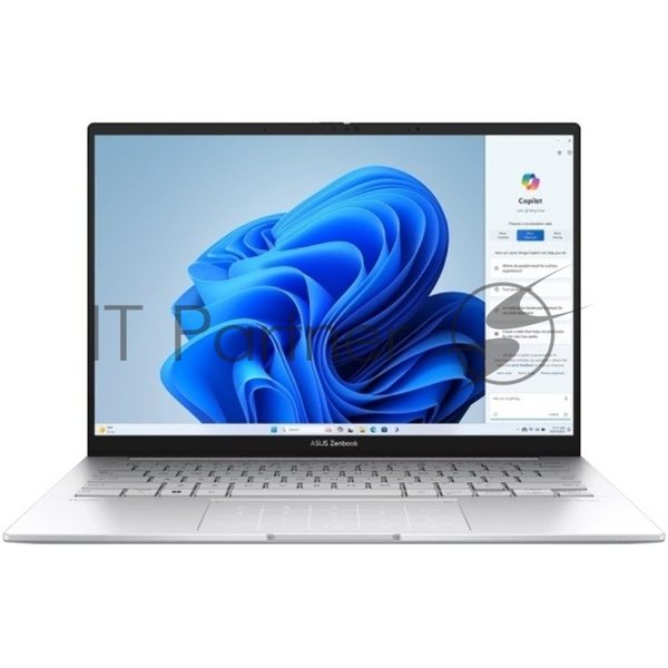 Ноутбук ASUS Zenbook 14 UX3405CA-ST1109/14"/OLED/Intel Core Ultra 9 285H/32Gb/1Tb SSD/Intel Graphics/NoOS/серебристый/1.2kg
