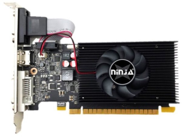 Видеокарта Sinotex Ninja GeForce GT 710, 4 GB DDR3, 64 bit, HDMI, DVI-D, VGA, GPU 954 MHz