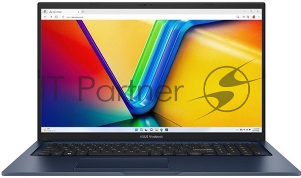 Ноутбук ASUS VivoBook 17 X1704-AU1159/17.3"/IPS/Intel Core i7 150U/16Gb/512Gb SSD/Intel Graphics/Windows 11 Pro/синий/2.10kg