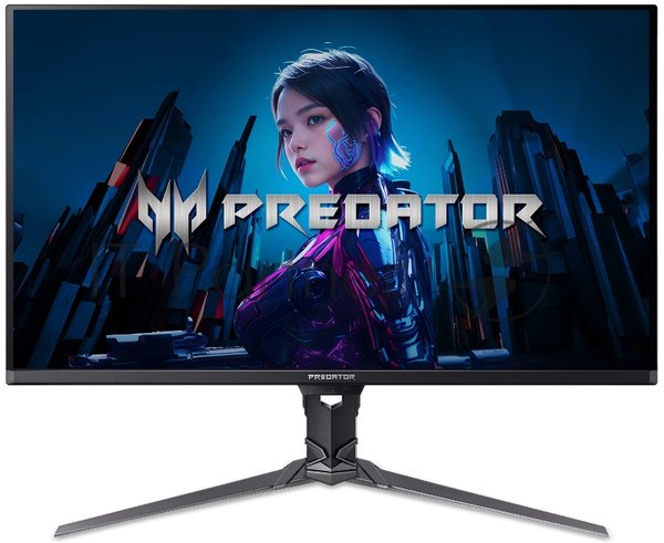 Монитор 31.5" Acer Predator X32X5bmiiphuzx QD-OLED 3840x2160, 240 Гц, 0.03 мс, 16:9, 250 кд/м², 2xHDMI, DisplayPort, USB Type-C, Flicker Free, Low Blue Light, черный
